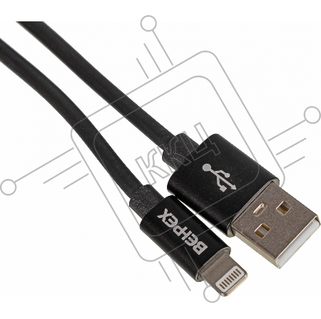 Кабель USB (m)-Lightning (m) 1м черный