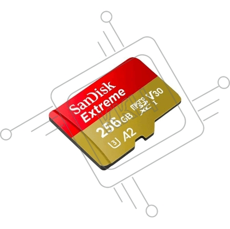Флеш карта microSD 256GB SanDisk microSDXC Class 10 UHS-I A2 C10 V30 U3 Extreme 190MB/s
