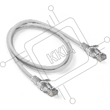 Патч-корд ExeGate EX286381RUS UTP-RJ45-RJ45-5e-1M-LSZH-GY, UTP, cat.5e, LSZH, 1м, серый