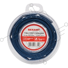 Трубка термоусаживаемая 5,0/2,5 мм синяя, ролик 2,44 м REXANT