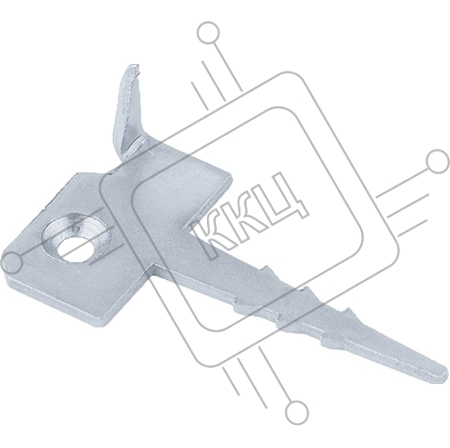 Крепление террасной доски КЛЮЧ, 2мм, 60мм х 30мм, цинк, Россия// Сибртех