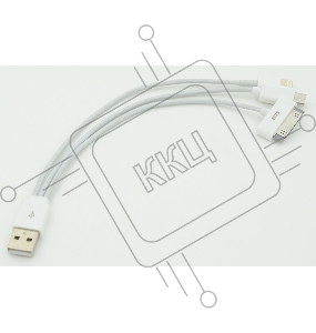 Кабель 4-in-1 USB-microUSB/Lightning/30-pin(Apple) белый для Apple iPhone для Apple iPad