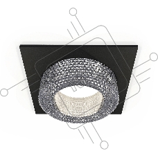 Комплект встраиваемого светильника Ambrella light XC7632020 SBK/CL черный песок/прозрачный MR16 GU5.3 (C7632, N7191)