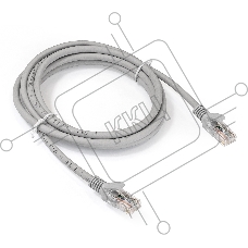 Патч-корд ExeGate EX286383RUS UTP-RJ45-RJ45-5e-2M-LSZH-GY, UTP, cat.5e, LSZH, 2м, серый