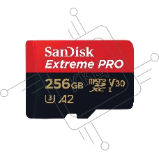 Карта памяти Sandisk Extreme Pro microSDXC 256Gb + SD Adapter + Rescue Pro Deluxe 200MB/s