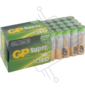 Батарея GP Super Alkaline 24A LR03 AAA (40шт)