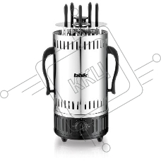 Электрошашлычница BBK BBQ601T нержавеющая сталь/черный