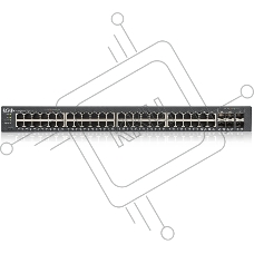 Коммутатор ZYXEL GS1920-48v2 Hybrid Smart switch Zyxel Nebula Flex, 44xGE, 4xCombo (SFP/RJ-45), 2xSFP, Standalone / cloud management