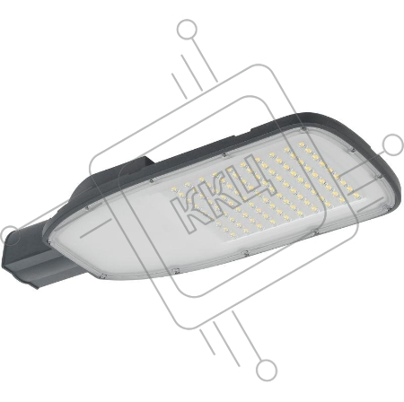 Светильник светодиодный ДКУ 1004-200Ш 5000К IP65 сер. IEK LDKU1-1004-200-5000-K03
