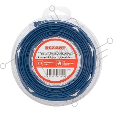 Трубка термоусаживаемая 4,0/2,0 мм синяя, ролик 2,44 м REXANT