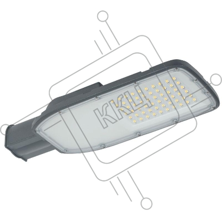 Светильник светодиодный ДКУ 1004-100Ш 5000К IP65 сер. IEK LDKU1-1004-100-5000-K03