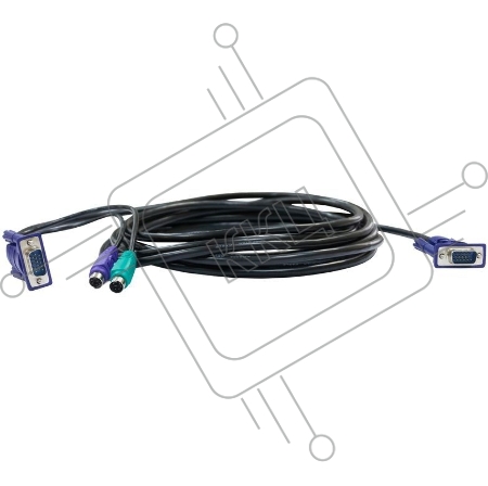 Набор кабелей D-LINK DKVM-CB3 для DKVM - 2хPS/2,1xVGA, 3м