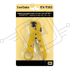 Универсальный зачистной нож ExeGate EX293159RUS EX-T352 для UTP/STP и RJ59/6/7/11, плоского и круглого кабеля