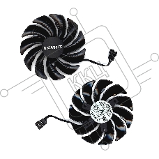 Вентилятор (кулер) для видеокарты Gigabyte RX 470, 570, 580, GTX 1060 88мм 4-pin