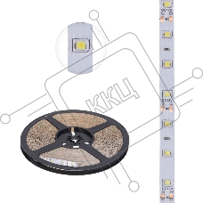 Лента светодиодная 12В, SMD2835, 4,8Вт/м, 60 LED/м, 6500К, 8мм, 20м, для БП с клеммами, IP20 LAMPER