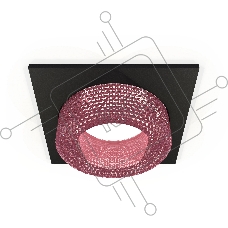 Комплект встраиваемого светильника Ambrella light XC7632022 SBK/PI черный песок/розовый MR16 GU5.3 (C7632, N7193)