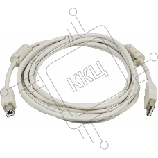Кабель USB2.0 Ningbo USB A (m)/USB B (m) 3м феррит.кольца (USB2.0-AM/BM-3M-MG)