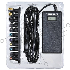 Блок питания Ippon D90U автоматический 90W 15V-19.5V 10-connectors 8A 1xUSB 2.1A от бытовой электросети LСD индикатор