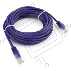 Патч-корд UTP Cablexpert кат.5e, 5м, литой, многожильный (фиолетовый)