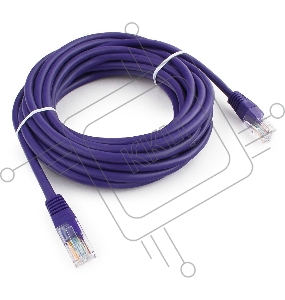Патч-корд UTP Cablexpert кат.5e, 5м, литой, многожильный (фиолетовый)