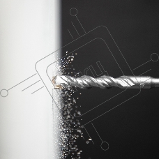 Бур по бетону, двойная спираль, Cobalt W-tip, 16x160 мм, SDS PLUS Denzel