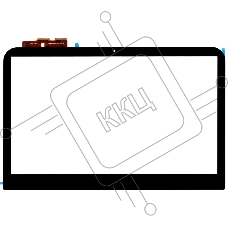 Сенсорное стекло (тачскрин) для Dell TCP14F71 V0.2, черный