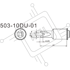 Жало для паяльника Quick 503-10DU-01