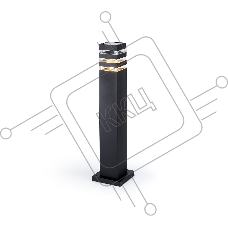 Светильник Ambrella light ST2582 BK/CL черный/прозрачный IP54 E27 max 40W 90*90*630