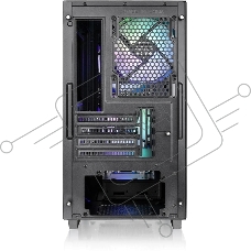 Корпус Thermaltake Versa H16 TG ARGB черный без БП mATX 11x120mm 7x140mm 2xUSB3.0 audio bott PSU