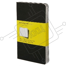 Блокнот Moleskine CAHIER JOURNAL QP312 Pocket 90x140мм обложка картон 64стр. клетка черный (3шт)     