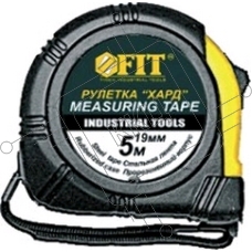 Рулетка FIT 17206  корпус прорезиненный, 