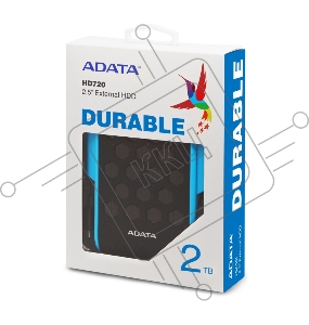 Внешний жесткий диск A-Data USB 3.0 2Tb AHD720-2TU31-CBL HD720 DashDrive Durable (5400rpm) 2.5