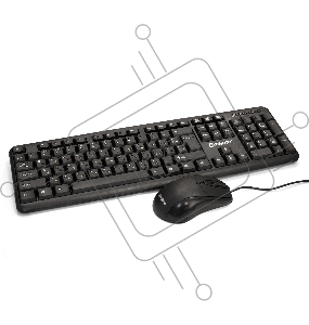 Комплект ExeGate Professional Standard Combo MK120 (клавиатура влагозащищенная 104кл. + мышь оптическая 1000dpi, 3 кнопки и колесо прокрутки, длина кабелей 1,5м; USB, черный, Color Box)