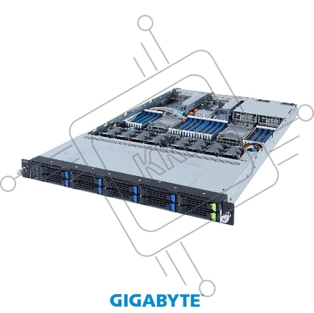 Серверная платформа Gigabyte R182-N20 3rd Gen. Intel Xeon Scalable DP Server System - 1U 10-Bay Gen4 NVMe