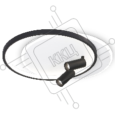 Светильник Ambrella light FL5137/2+2 WH/BK белый/черный 66W 3000K/4200K/6400K+4200K 500*420*130 (ПДУ ИК)