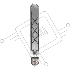 Филаментная светодиодная лампа General GLDEN-T30X-6-230-E27-1800 Дымчатая