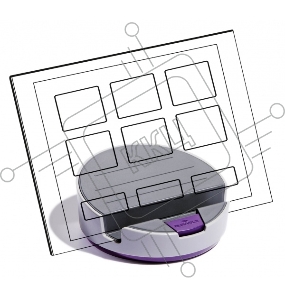 Подставка Durable 7611-12 Varicolor для планшета серый/фиолетовый