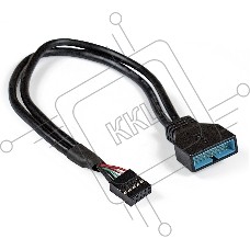 Кабель-переходник  Exegate EX284940RUS USB 2.0-USB 3.0 ExeGate EX-CC-U3U2-0.3 (9pin/19pin, 0,3м)