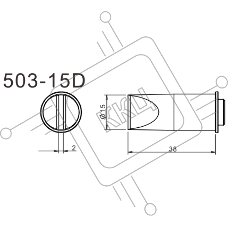 Жало для паяльника Quick 503-15D