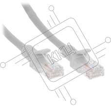 Патч-корд LSZH медный UTP Cablexpert PP30-1M cat.5e, 1м, литой, многожильный, серый