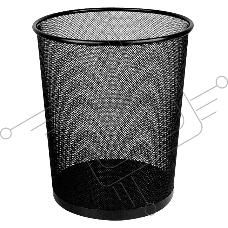 Корзина для бумаг Deli E9189 круглая 16л. мет.сетка черный