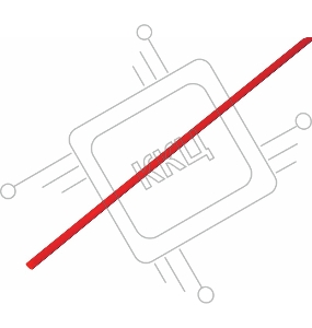 Термоусаживаемая трубка REXANT 1,5/0,75 мм, красная, упаковка 50 шт. по 1 м