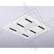 Светодиодная панель DPS1070 WH белый 48W 4000K 175-265V IP20 4080LM 595x595x14