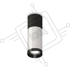 Светильник Ambrella Light XS6324060 SSL/SBK/PBK серебро песок/черный песок/черный полированный MR16 GU5.3