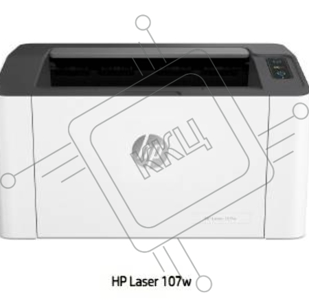 Принтер лазерный HP Laser 107w, (4ZB78A),/A4, 20 стр./ мин, 64 Мб, USB, Wi-Fi/