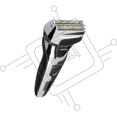 Бритва Centek CT-2174 (черн/хром) cеточная, плавающая головка, триммер, LED