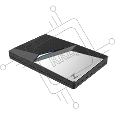 Накопитель внешний  SSD External Netac 2.0Tb Z7S <NT01Z7S-002T-32BK> (USB3.2, up to 550/480MBs, 89х60х11.5mm, Aluminium+Steel+Plastic)