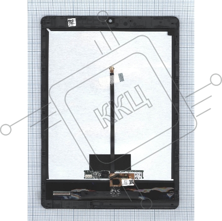 Модуль (матрица + тачскрин) для Asus Chromebook Tablet CT100PA черный с рамкой