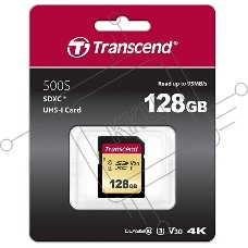 Флеш карта SD 128GB Transcend SDХC UHS-I U3, MLC