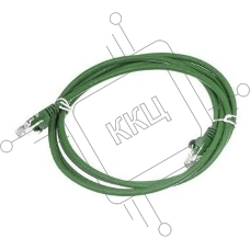 Патч-корд Lanmaster LAN-PC45/U6-2.0-GN вилка RJ-45-вилка RJ-45 кат.6 2м зеленый LSZH (уп.:1шт)